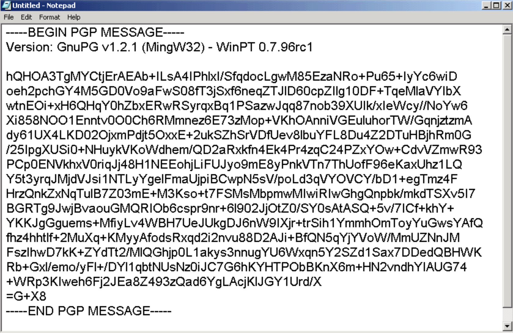 decrypt pgp message without key